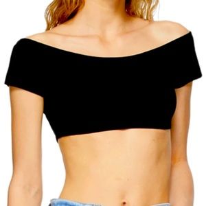 Gil Rodriguez Black Salinas Crop Top